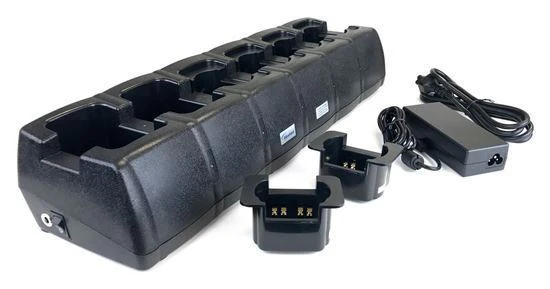 Six Station Tri-Chemistry Charger for Motorola APX 3000 Radio - Image 2