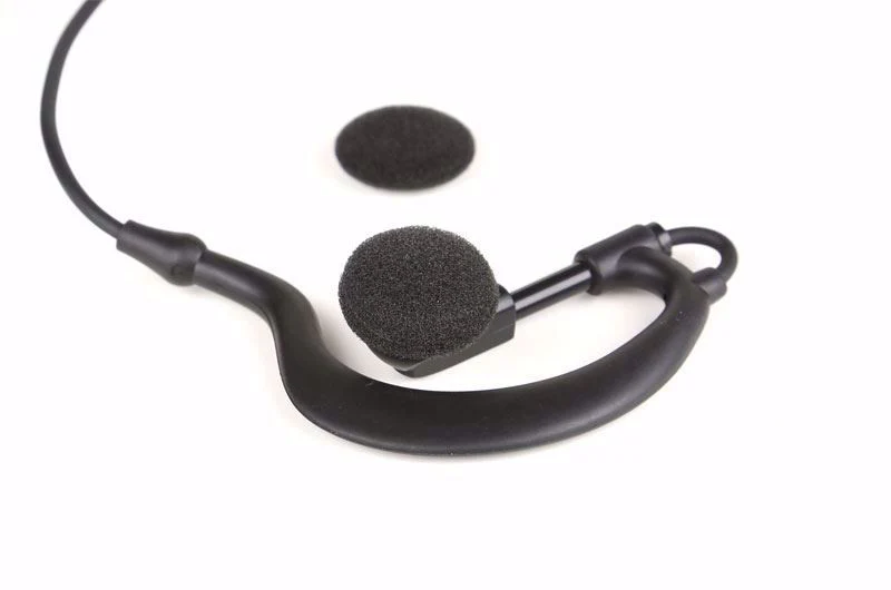 Lapel Microphone for BK Radio KNG-P400 Scorpion Style Ear Hook - Image 2